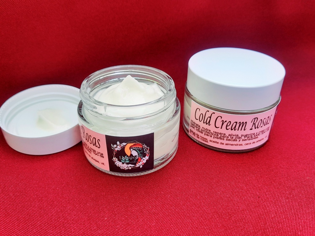 Cold cream rosas